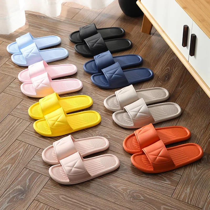 

Lovers Indoor Sandals Fashion Home Slippers Non-slip Floor Flip Flops Unisex Slippers Women Men Shoes Summer Bathroom Slipper
