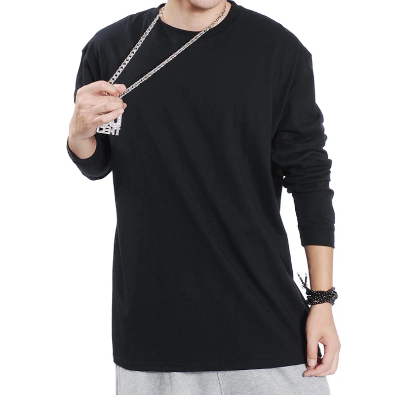 Осенние мужские футболки с длинными рукавами зимние большие размеры 5XL 7XL 8XL