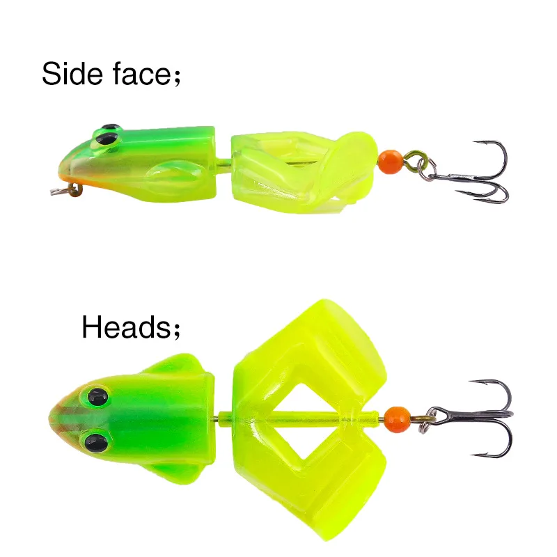 

1Pcs Fishing Lure Rotating Frog 8cm / 12.5g Propeller Plastic Thunder Frog Bait Crankbait Jig Perch Carp Pesca Fishing Tackle