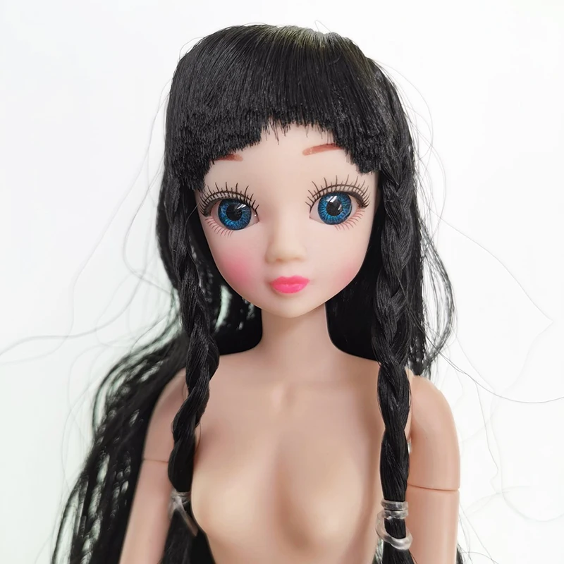 Кукла с голубыми глазами 30 см 11 подвижных суставов 1/6 женская игрушка для девочек