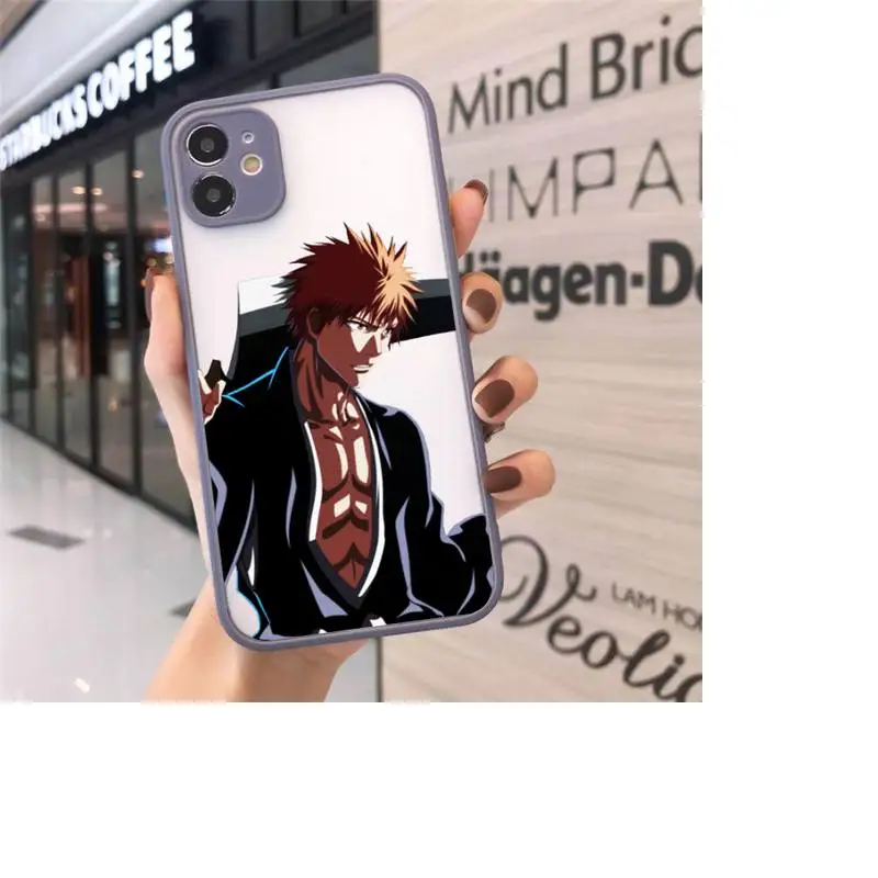 

Bleach Japanese Anime Phone Cases matte transparent For iphone 7 8 11 12 plus mini x xs xr pro max cover