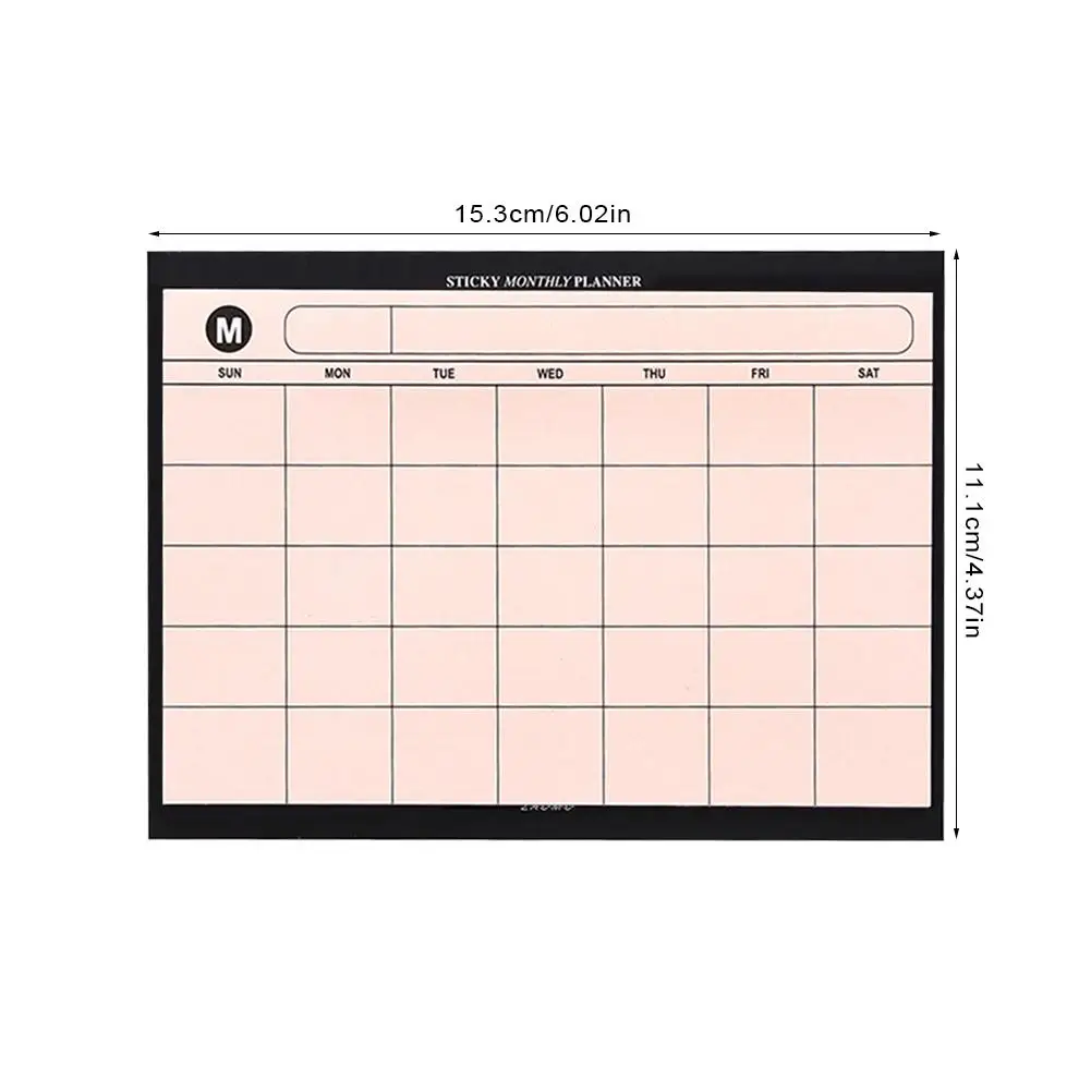 Настольный планировщик книга рваные креативный простой Ежемесячный план