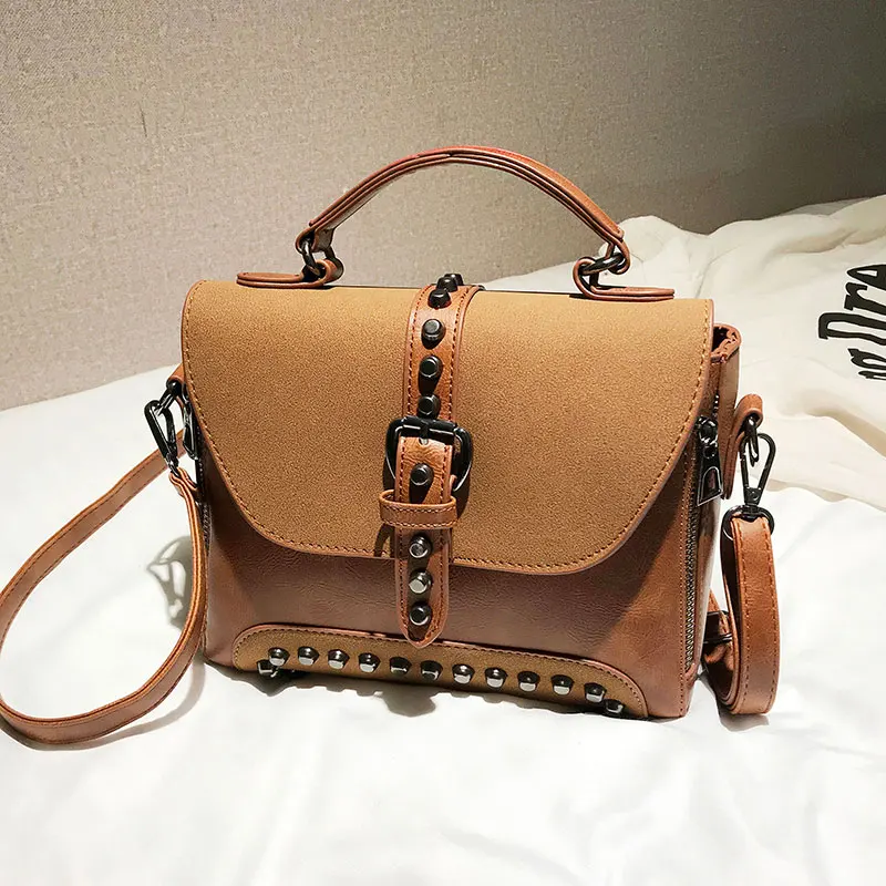 2019 женские сумки роскошные мессенджеры сумка с заклепками для девочек модная на