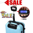 Портативные электронные цифровые весы для багажа, 50 кг, ЖК-дисплей, подвесной инструмент для путешествий, подсветка, весы, аксессуары для взвешивания