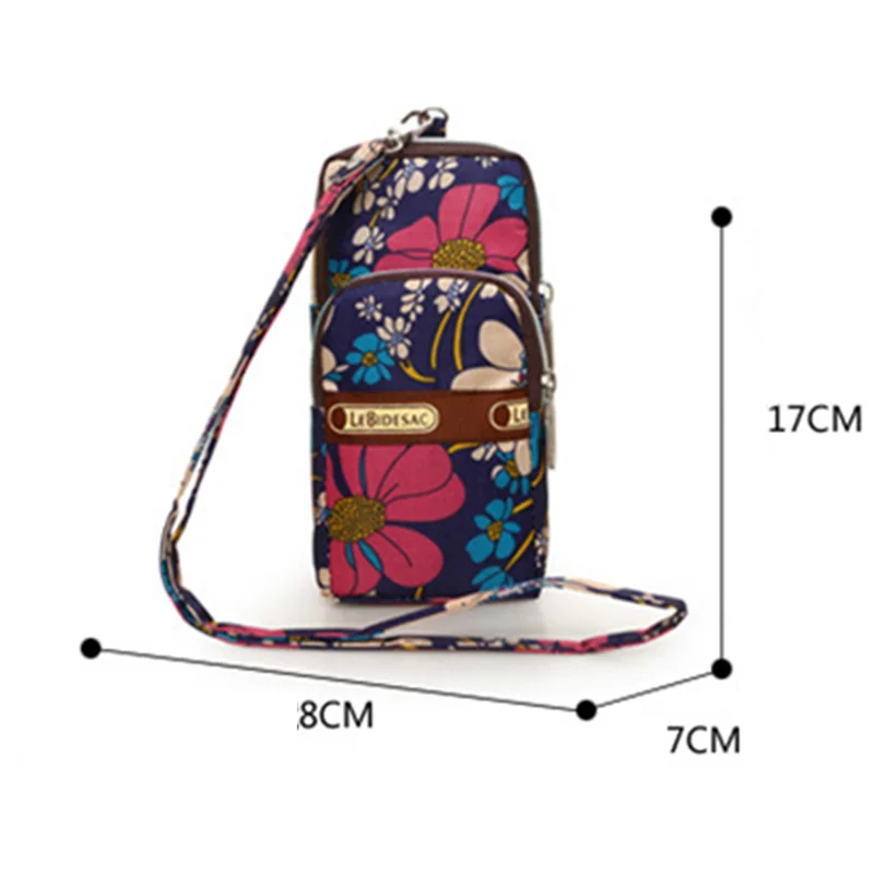 Кошелек на шею для монет чехол сотового телефона с принтом мини сумка плечо
