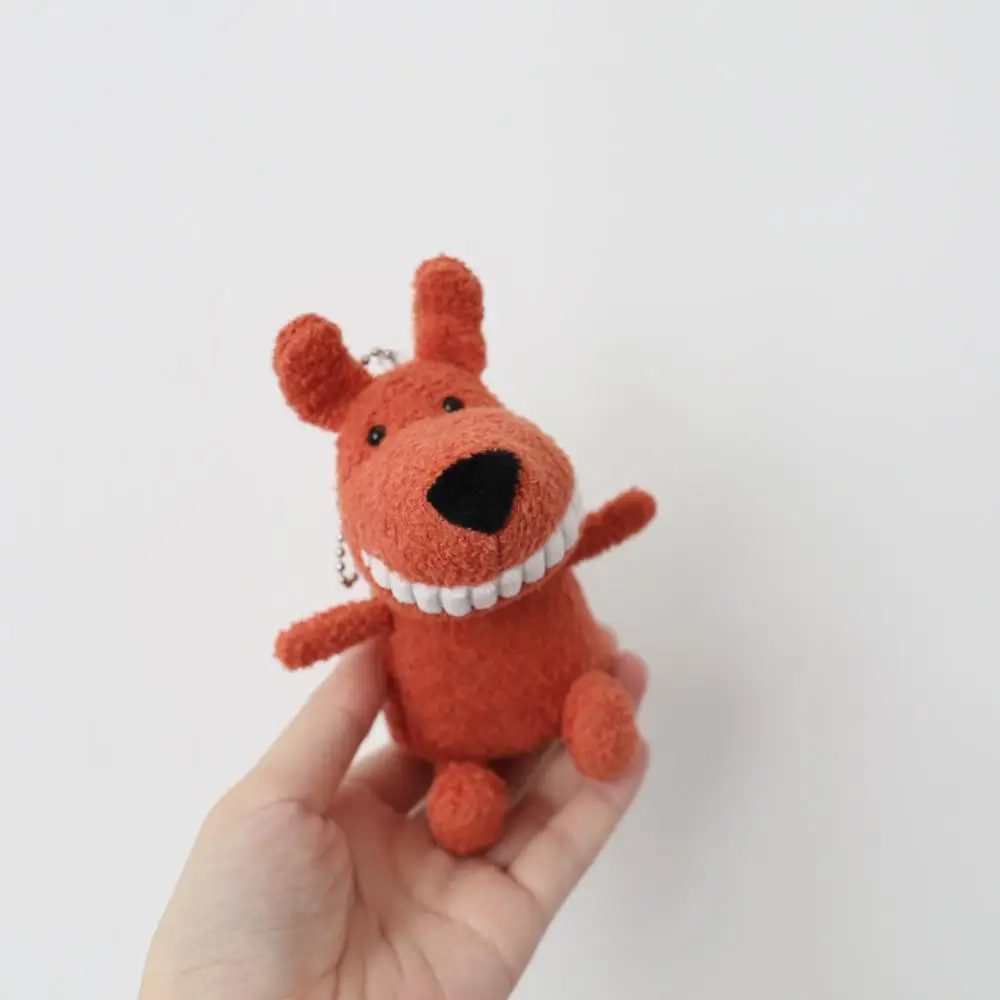 

Stuffed Animal Happy Keychain Pendant Cartoon Stuffed Doll Shark Dinosaur Lion Trinket Key Chain Child Gift Toy Keyring