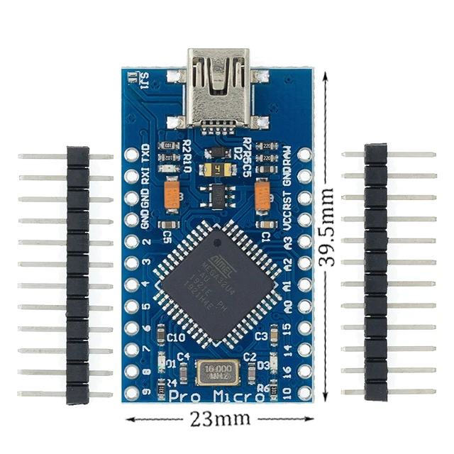 10 шт. плата Mini USB ATmega32U4 Pro Micro 5 В/16 МГц модуль платы для Arduino Leonardo ATMega 32U4 контроллер