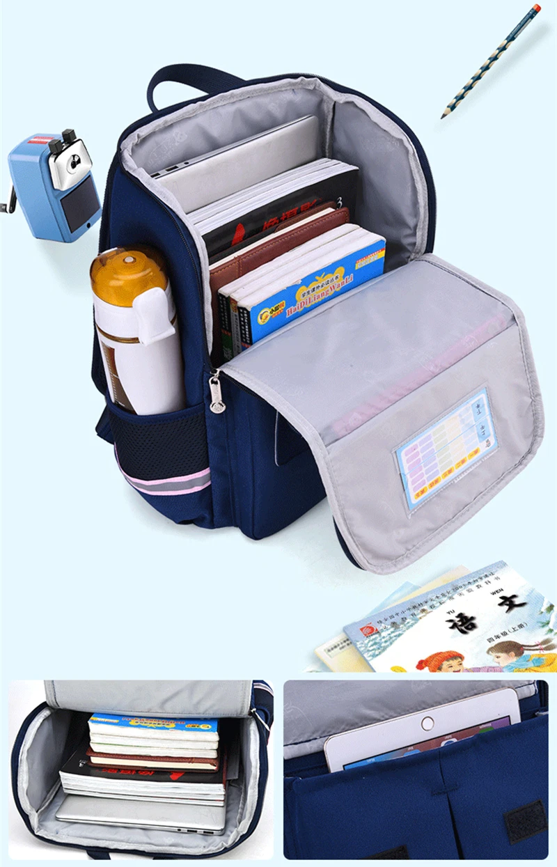 Kids High-capacity School Backpack Kawaii Primary School Bag for Girls Boys Waterproof Children School Bags Mochila New