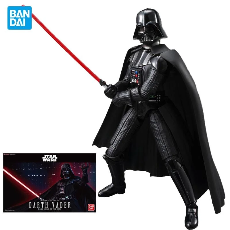 

Фигурки Bandai из аниме «Звездные войны», 1/12, Дарт Вейдер, черный воин, Сборная модель, Коллекционная модель, игрушки для мальчиков