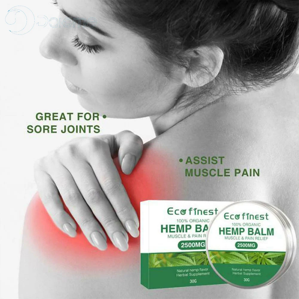 

High Quality Hemp Balm Salve Cream Muscle Pain Relief with 2500mg Herbal Supplemant Health Massage TK-ing