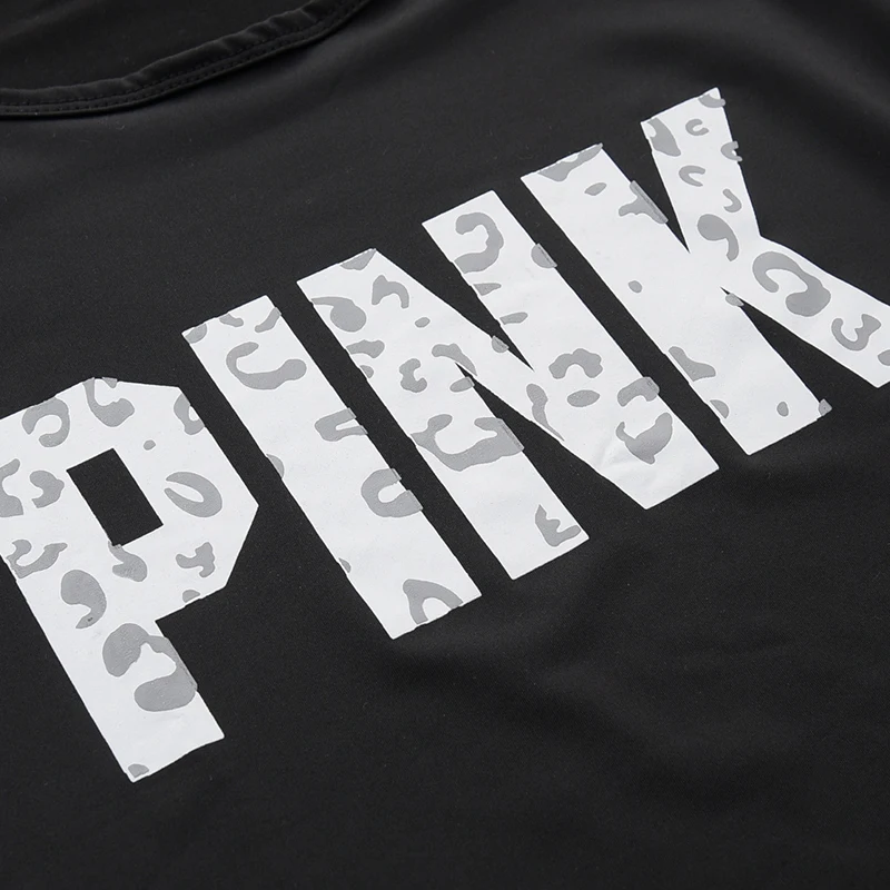 

Fanco Casual Pink Letter Printed Women Tracksuit Sets Plus Size Summer Fashion T-Shirts And Short Pants 2pcs Outfits 3XL