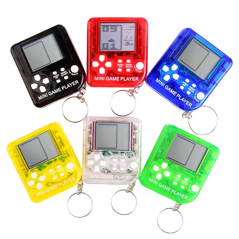 Kawaii брелок для ключей игрушка Классический с Мини Игровой машиной детей мини