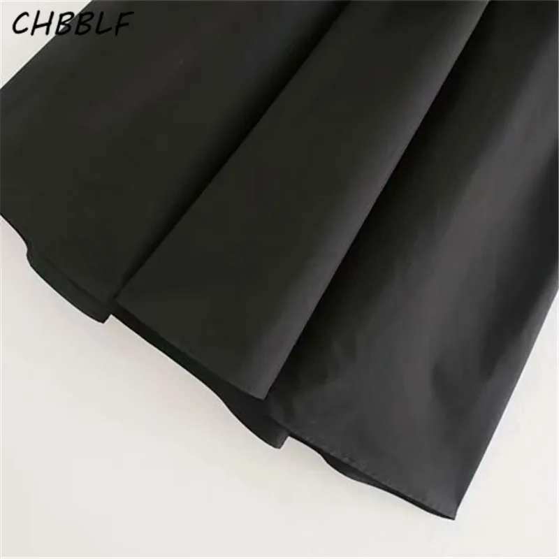 CHBBLF женское элегантное черное миди платье V шейный галстук бабочка пояса с