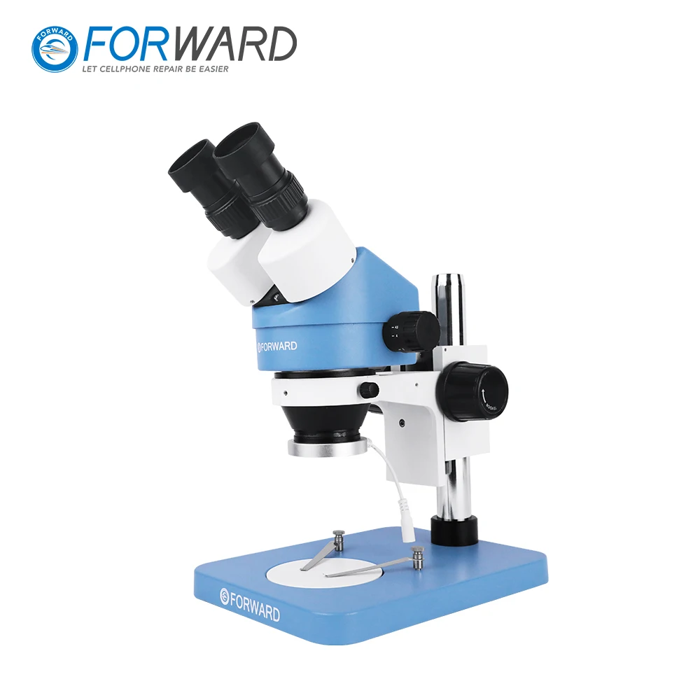 Microscopio Electr&oacute;nico Digital FORWARD 7X-45X, mira para lupa de reparaci&oacute;n de placa base, ajuste de alcance 1080P sin luz LED-1