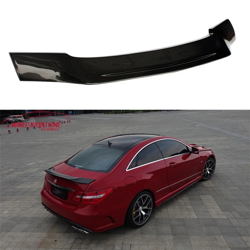 W207 C207 спойлер для багажника из углеродного волокна R Style Wing Для Mercedes E Class Coupe 2010 2016