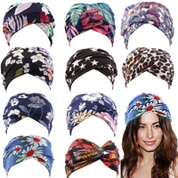 1pcs new style european and american ever changing ladies wig hat headband washing face sports printing wide brim headband