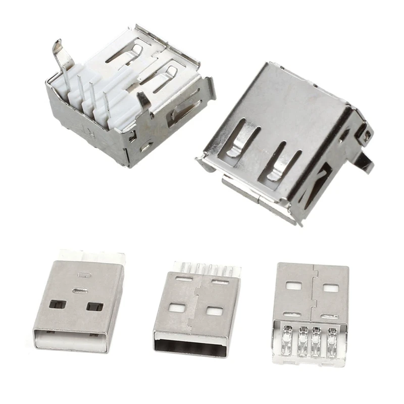 75 шт. разъем: 55 шт DIY USB 2 0 Тип припоя 4 Pin типа папа разъем Jack &amp 20 флеш-накопитель с