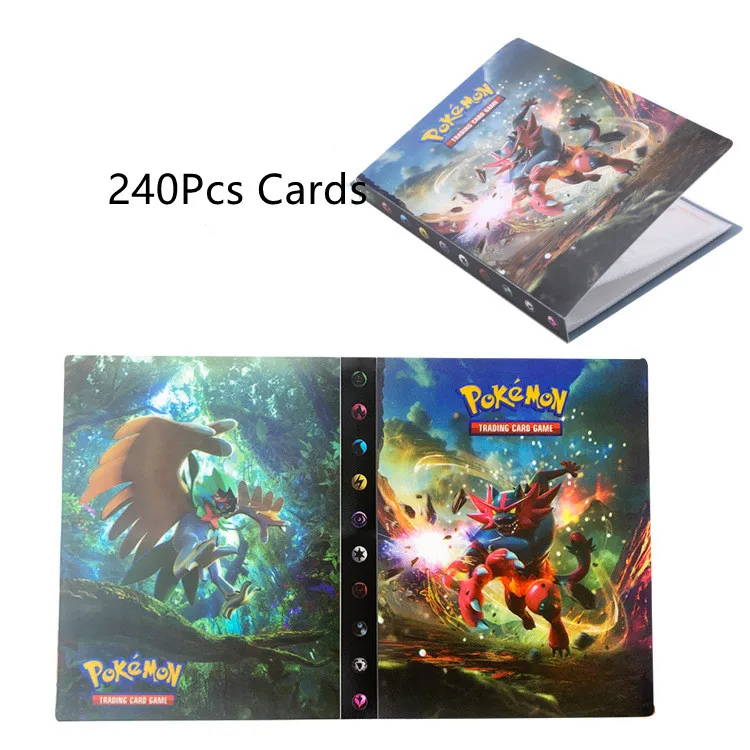

Pokemon Cards Album Book Cartoon New80/240PCS Game Card TAKARA TOMY Anime GX EX Holder Collection Folder Kid Cool Toy Gift