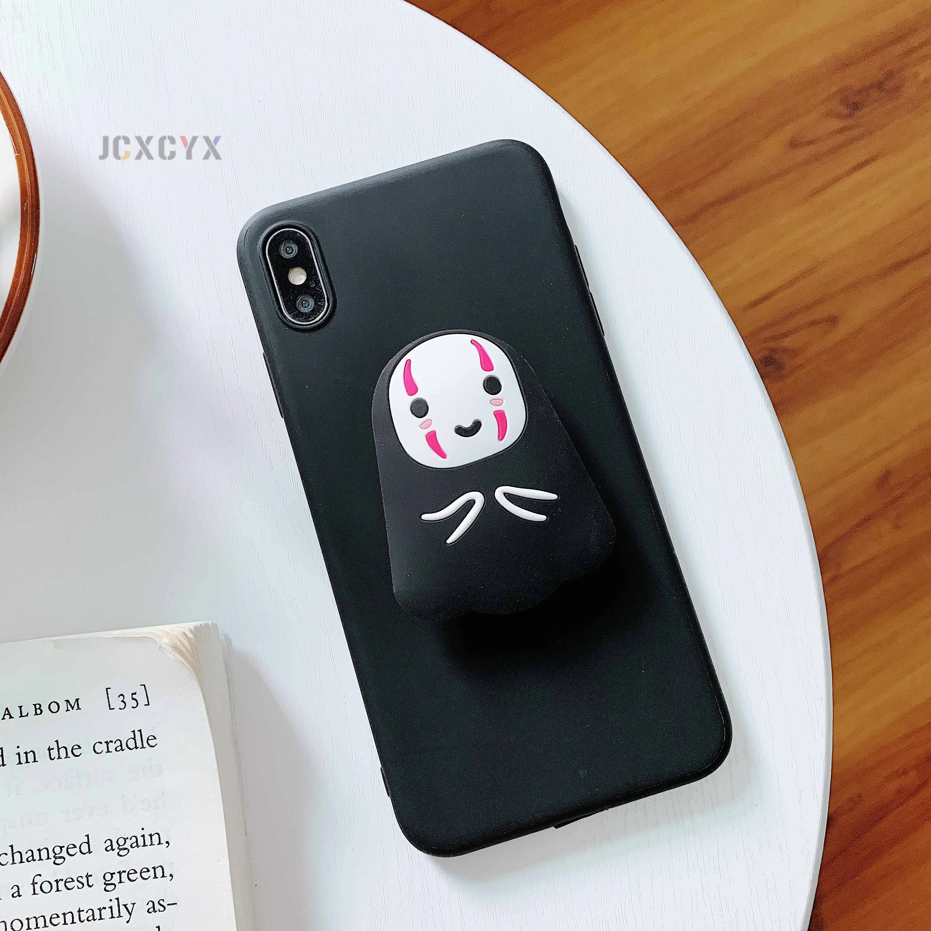 3D милый мягкий чехол Cartoo для телефона iphone X XR XS 11 Pro Max 6S 7 8 plus держатель samsung S8 S9 S10 Note