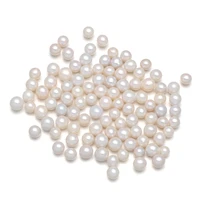 natural freshwater pearl pendant round shape pendants for jewelry making diy necklace accessories free making necklace size6 8mm