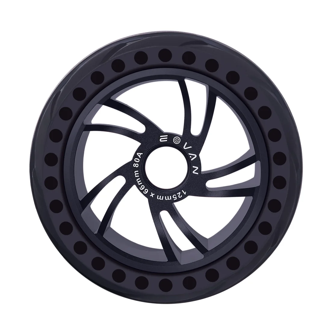 

2Pcs 125LMH All Terrain Wheel Rubber Tires - Black