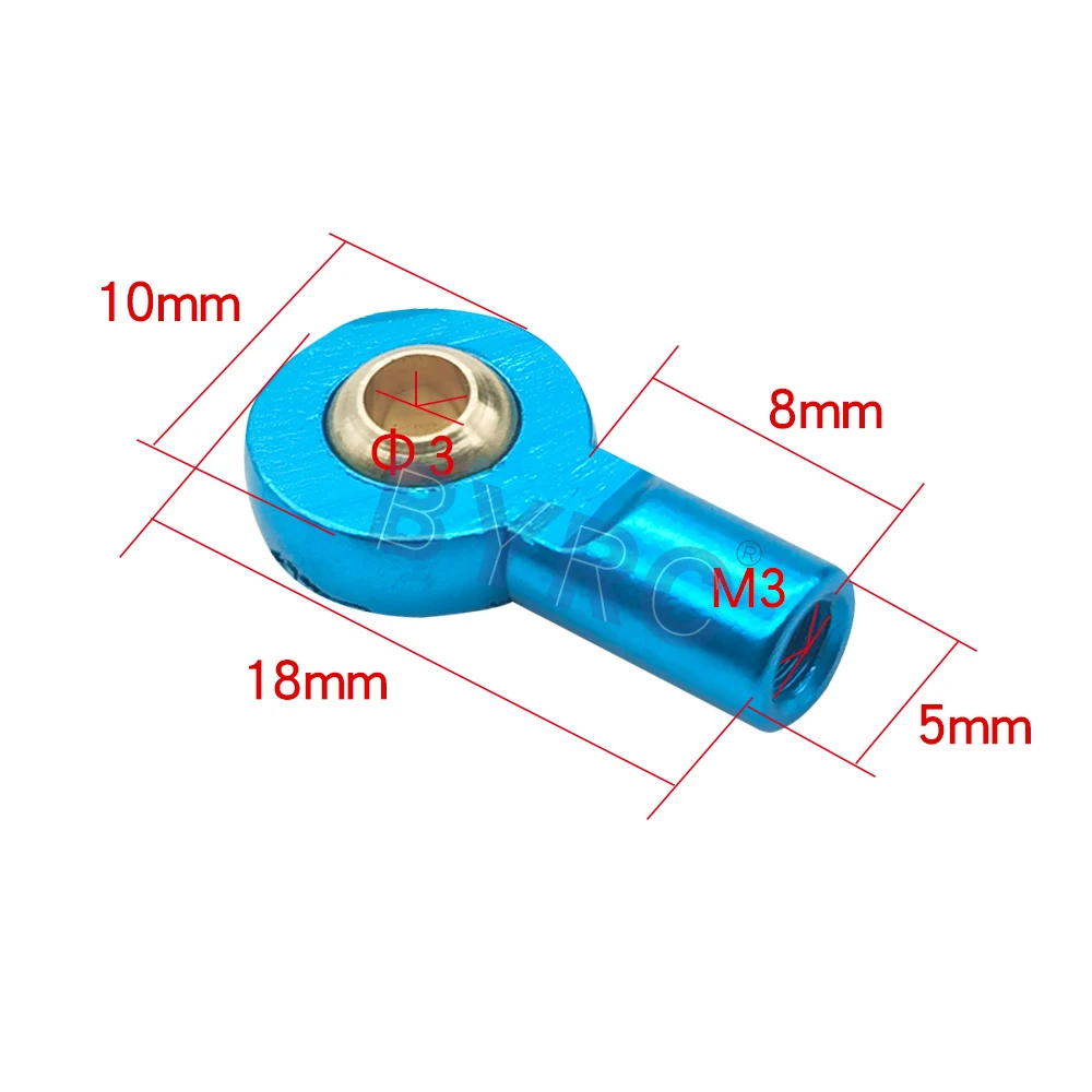 10 шт. M3 высокой точности сплава синий держатель с шаровой головкой Наконечник
