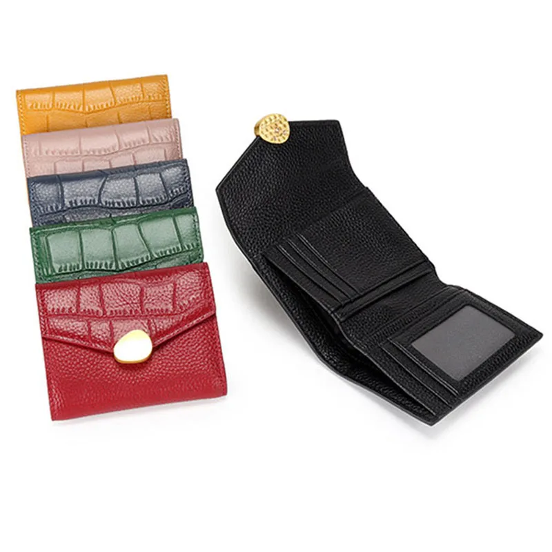 

Кошельки из натуральной кожи для женщин, кредитница, кошелек для мелочи, миниатюрный клатч для женщин, маленькие карманы для мелочи