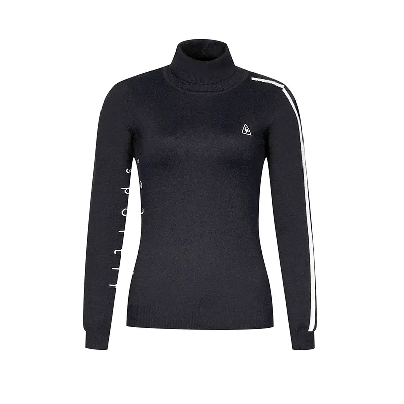 Женский свитер для гольфа отдыха с высоким воротником и длинным рукавом теплая