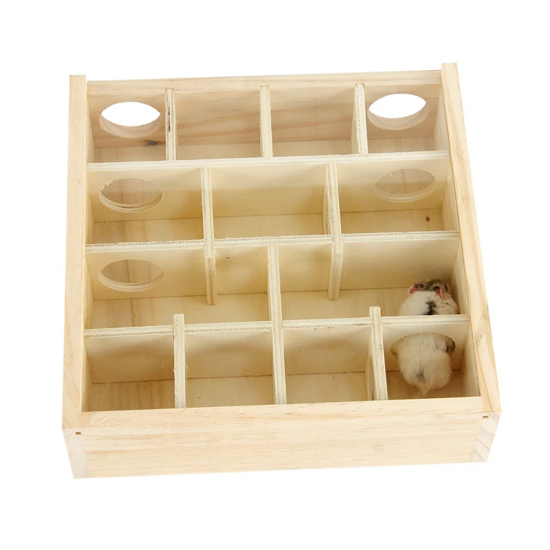 1 шт. 25*25*7 3 см забавные маленькие животные здоровье сосновая игрушка-лабиринт