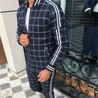 2021 new mens sport suits tracksuits men two piece zipper jackettrousers men tracksuits fitness bodybuilding running men sets