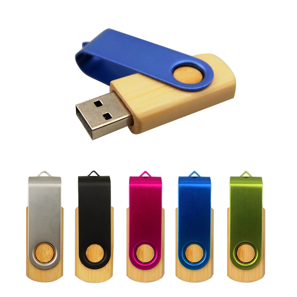 

Wooden Rotating usb + flip BOX USB Flash Drive 64GB 32GB 16GB 4GB Memory Stick photography wedding gifts(over 10pcs free logo)