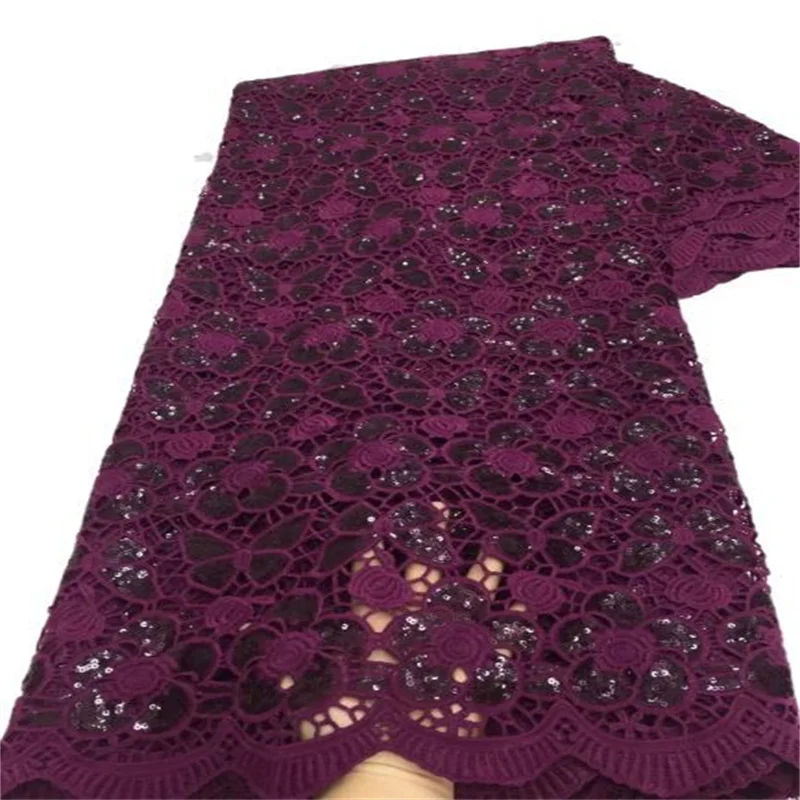 

Luxury African Lace Fabric Purple High Quality Lace Green Mesh Sequin Lace Fabric For Wedding Party French Tulle Lace Fabric