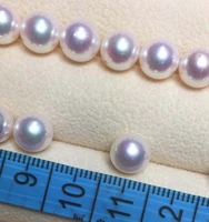 freshwater pearl beads 8 8 5mm quality aaaa white color round shape loose pearls