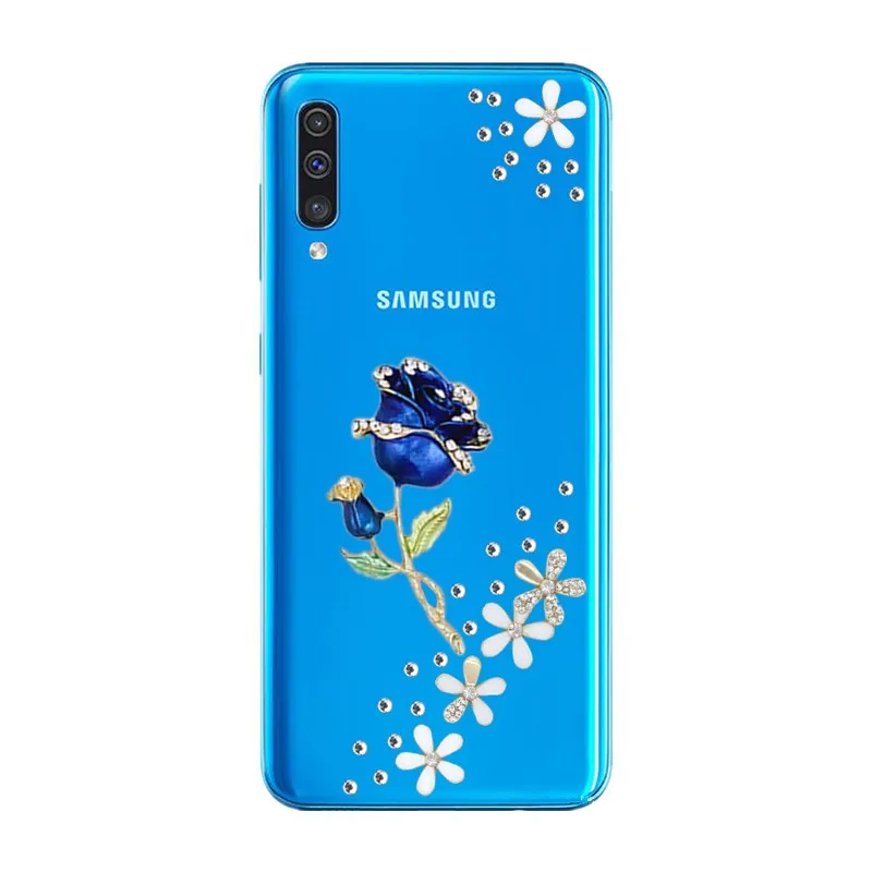 3d с украшениями в виде кристаллов со стразами чехол для телефона samsung Galaxy A70 A50 A30 M40