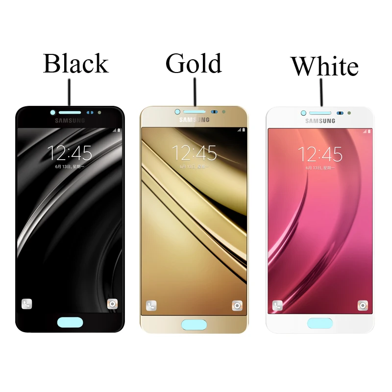 Оригинальный Super AMOLED ЖК дисплей 5 2 дюйма для SAMSUNG Galaxy C5 сенсорный экран C5000