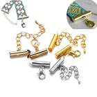 Застежки-карабины для изготовления ювелирных изделий сделай сам, 10 компл.лот