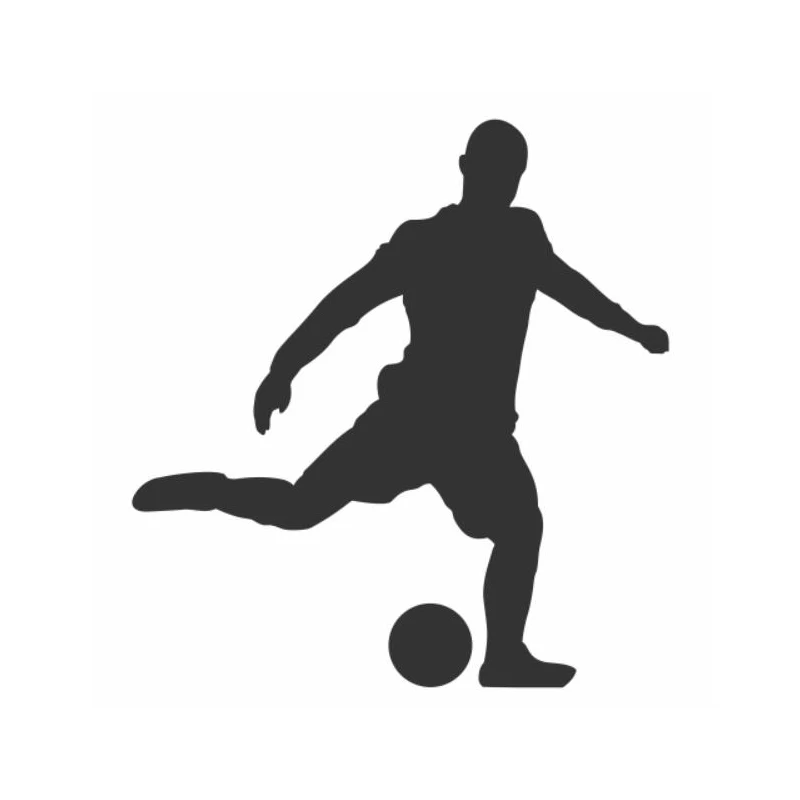 Виниловая наклейка для футбола спортсмена футболиста автомобиля трафарет