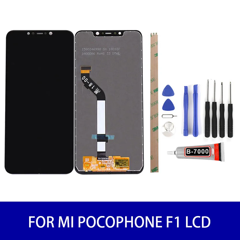 Оригинал для Xiao mi Poco F1 Pocophone ЖК-дисплей сенсорный экран панель дигитайзер сборка