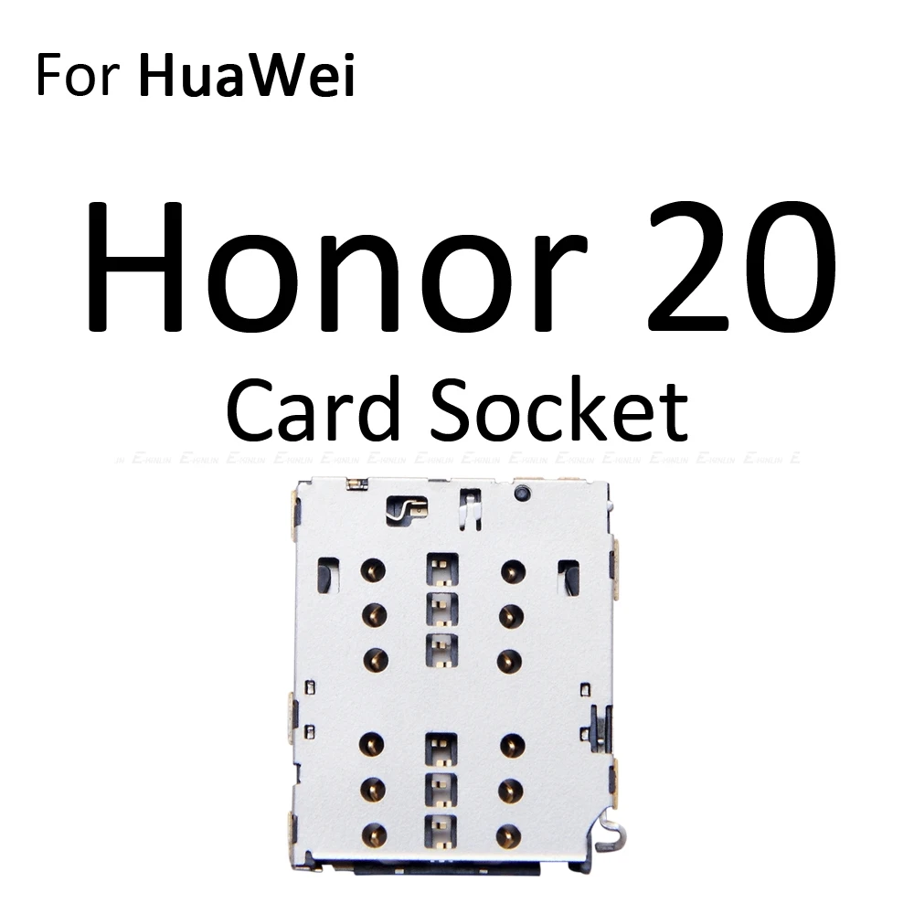 Sim Card Socket Slot Tray Reader Holder Connector Micro SD Adapter Container For HuaWei Honor View 20 Pro Lite 20i images - 6