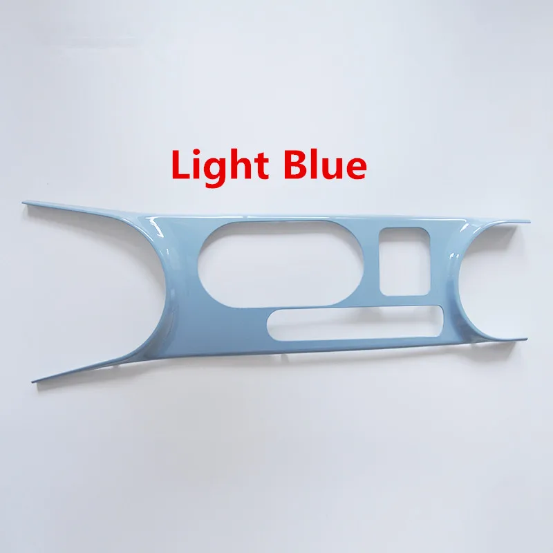 Light Blue Пластиковая Автомобильная накладка на крышку панели КПП центральной консоли формовочная Накладка для Volkswagen Beetle 2013 Стайлинг - Название цвета: Light Blue