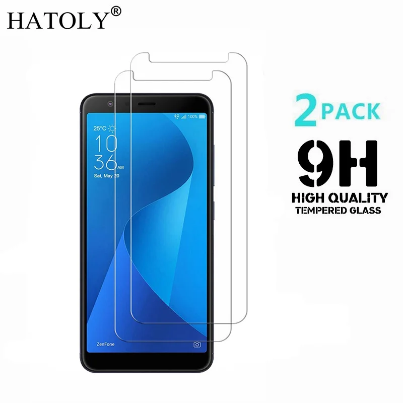 2 шт. закаленное стекло для ASUS Zenfone Max M1 ZB555KL ультратонкая защита экрана X00PD пленка