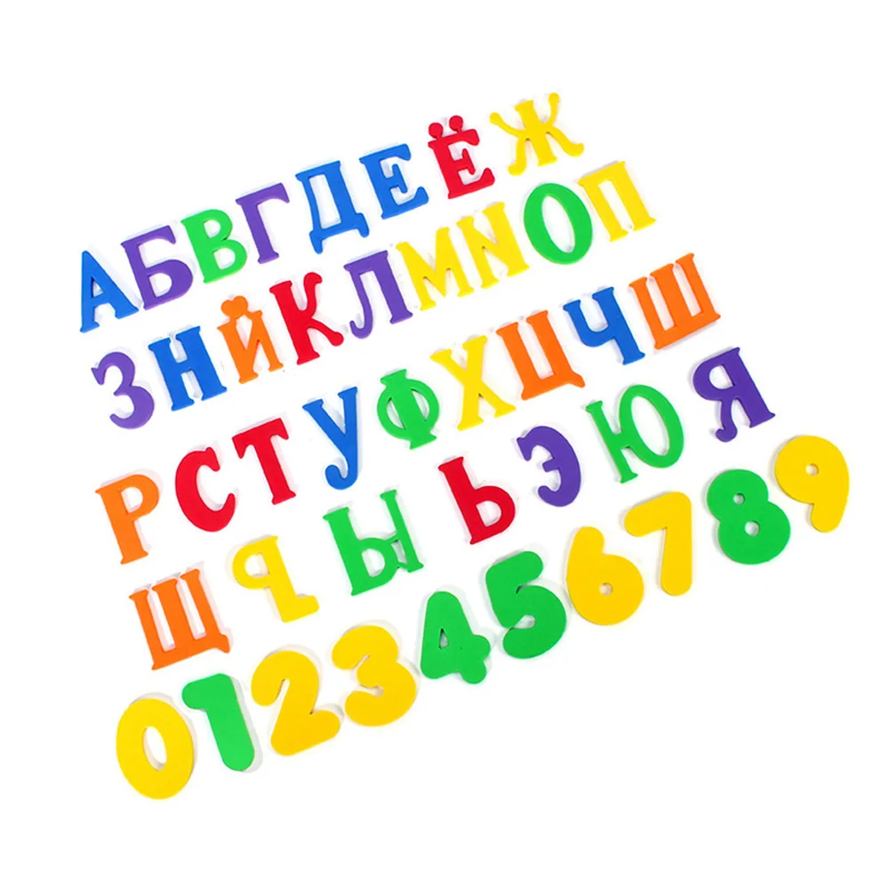 43 шт. с цифрами и буквами письмо головоломки игрушки для ванной Мягкая EVA Детские