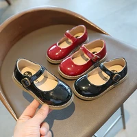 childrens leather shoes for student girls princess shoes kids school performance chaussure fille black red green 3 4 5 6 7 13t