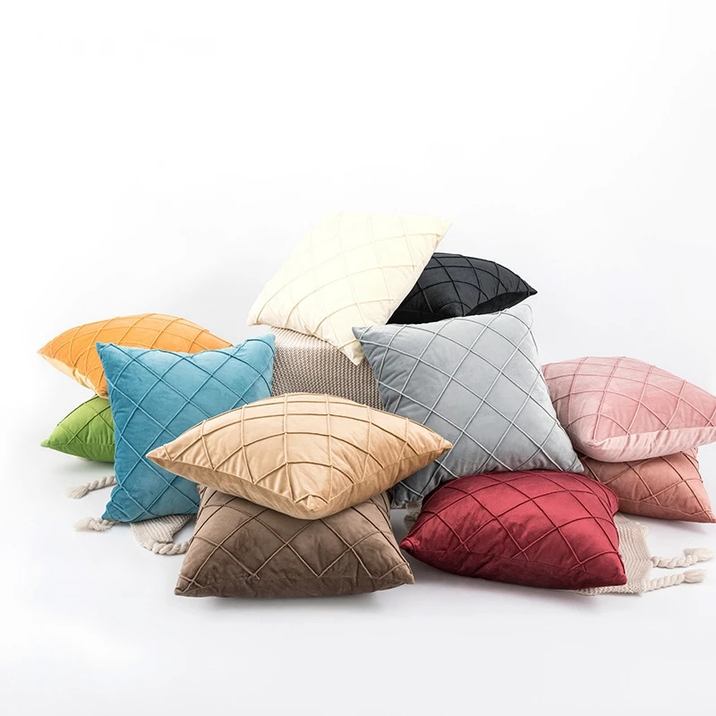 Полосатые фланелевые наволочки однотонные красные коричневые белые для подушки