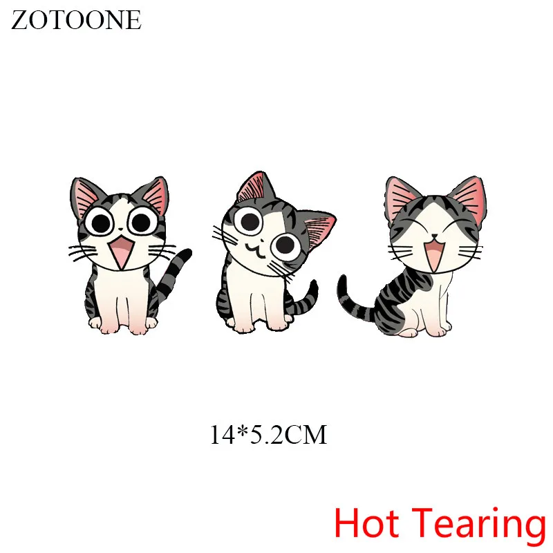 7 ZOTOONE, железные Мультяшные нашивки в виде животных для детской одежды, аксессуары для самостоятельной сборки, декоративные виниловые пластыри, подарочный набор для тела D - Цвет: 7