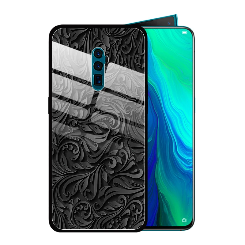 Чехол с геометрическим рисунком русалки из закаленного стекла для OPPO Reno2 Z F Reno 10x