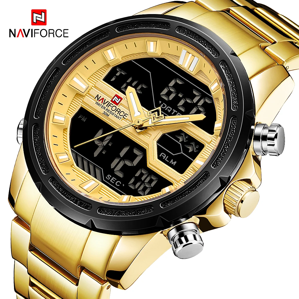 

Часы NAVIFORCE мужские, армейские, аналоговые, спортивные, водонепроницаемые