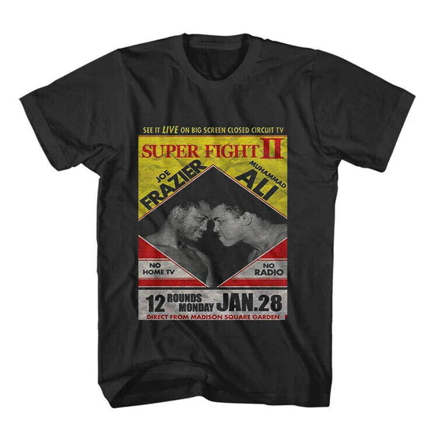 Mohammad Ali Vs. Joe Frazier Ii рубашка с коротким рукавом Размер S-2Xl размера плюс футболка |