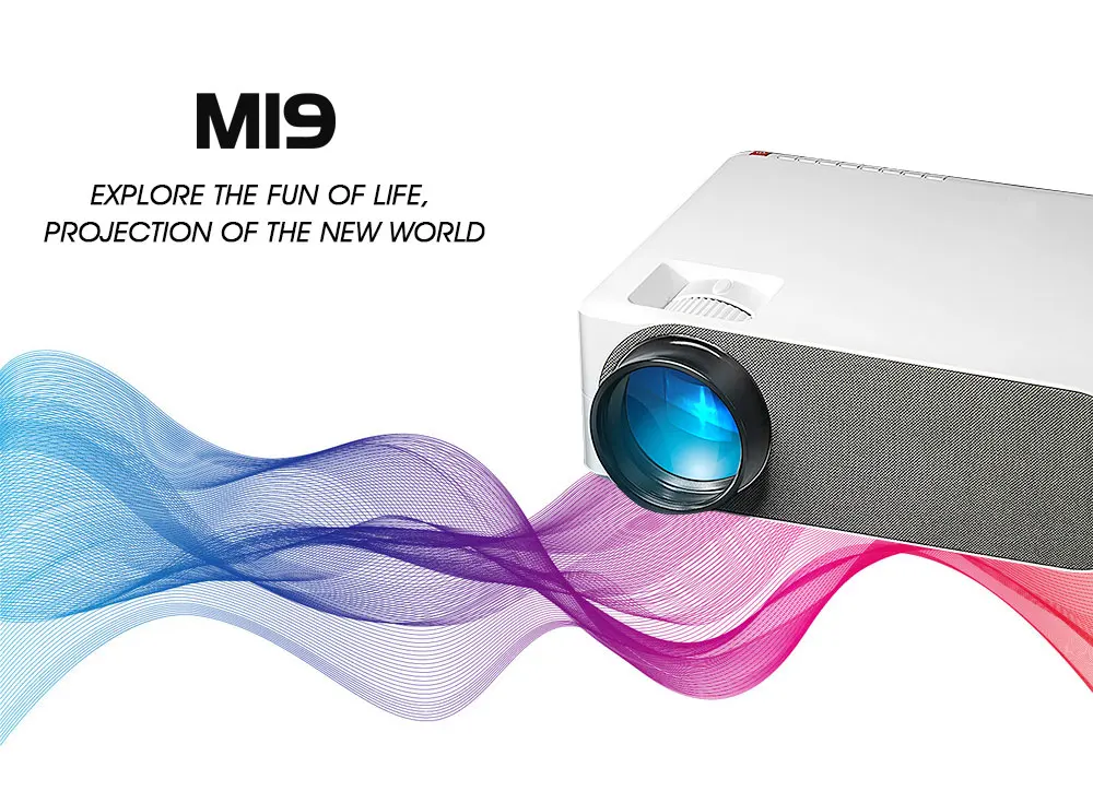 Проектор ALSTON M19 Full HD 1080P 4K 5800 лм Android Wi-Fi Bluetooth VGA AV HDMI