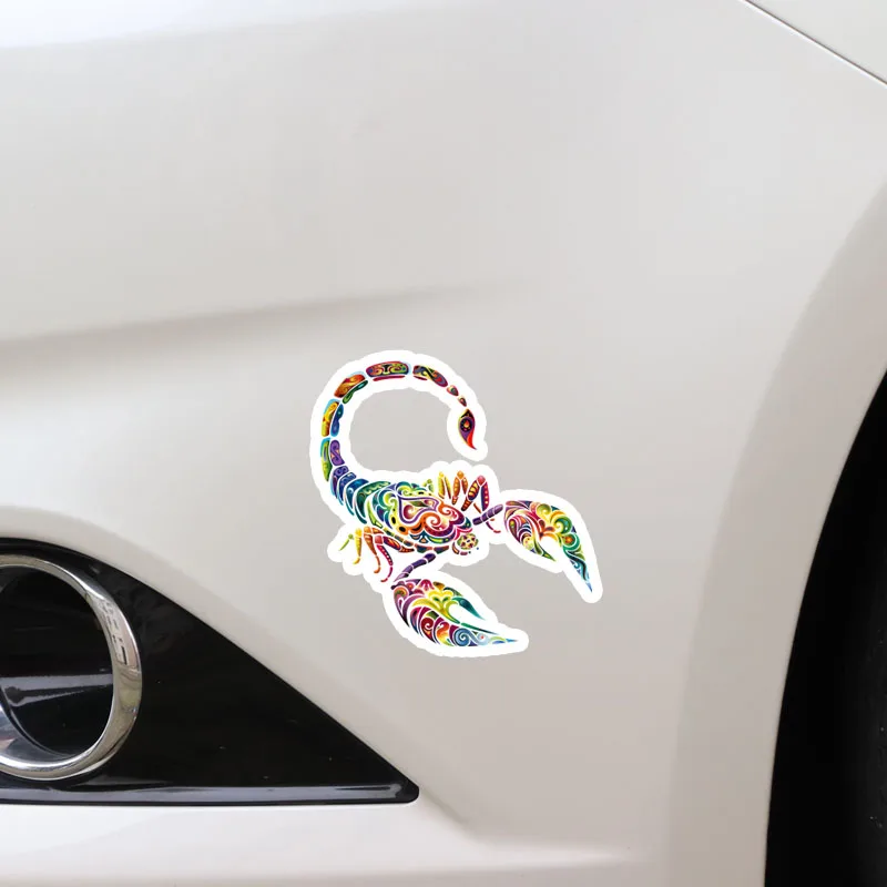 RuleMyLife 11 7*12 3 см уникальный цветной Скорпион Декор Автомобильные наклейки бампер